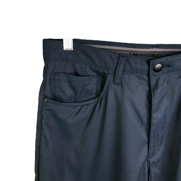 Lee Performance Series Pants Mens Size 32X34 Navy Blue Athletic Stretch - Picture 4 of 5